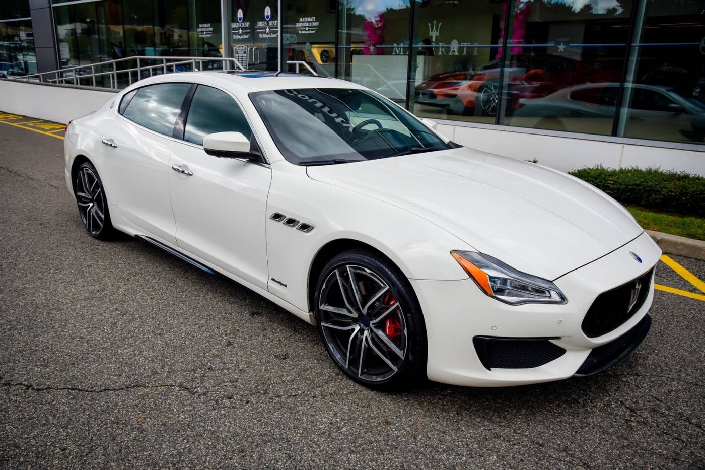 Barcelona, Spain - May 19, 2019: Maserati Quattroporte S Q4 GranSport  showcased at Automobile Barcelona 2019 Stock Photo - Alamy, image size:1400x933