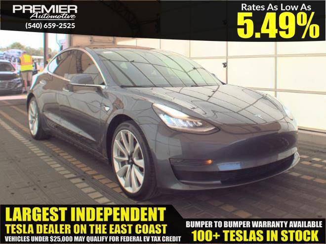 2020 Tesla Model 3 Standard Range — Sedan — 76,521 mi — Dumfries, VA