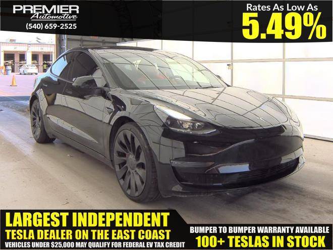 2023 Tesla Model 3 Performance — Sedan — 34,295 mi — Dumfries, VA