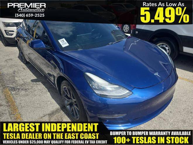 2021 Tesla Model 3 Standard Range Plus — Sedan — 76,028 mi — Dumfries, VA