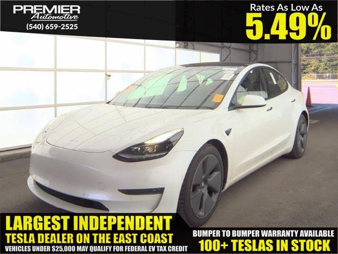 2021 Tesla Model 3 Standard Range Plus — Sedan — 96,834 mi — Dumfries, VA