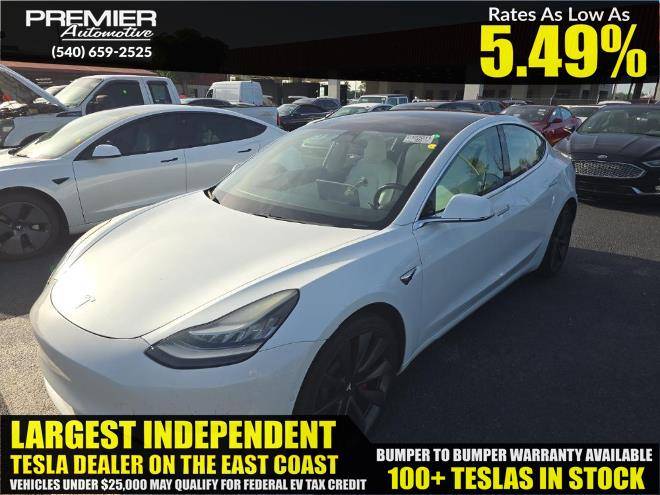 2018 Tesla Model 3 Performance — Sedan — 91,975 mi — Dumfries, VA