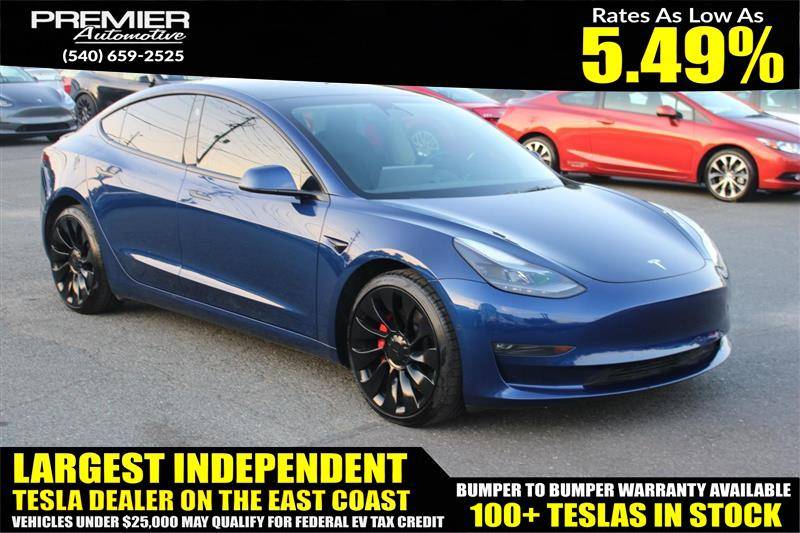 2022 Tesla Model 3 Performance — Sedan — 50,431 mi — Dumfries, VA