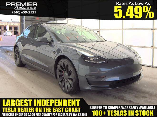 2023 Tesla Model 3 Performance — Sedan — 9,646 mi — Dumfries, VA