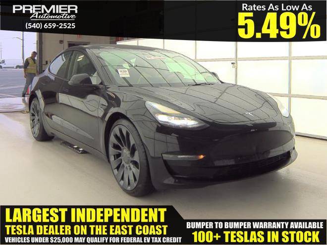 2023 Tesla Model 3 Performance — Sedan — 54,209 mi — Dumfries, VA