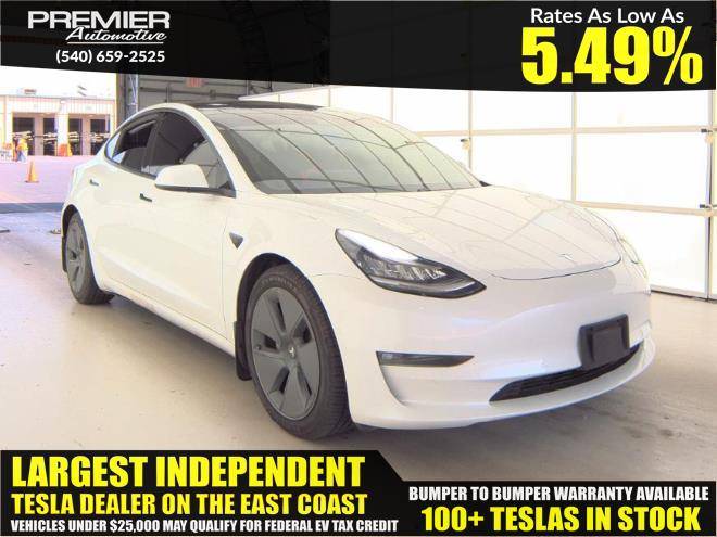 2021 Tesla Model 3 Long Range — Sedan — 38,973 mi — Dumfries, VA
