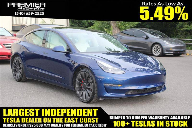 2022 Tesla Model 3 Performance — Sedan — 23,774 mi — Dumfries, VA