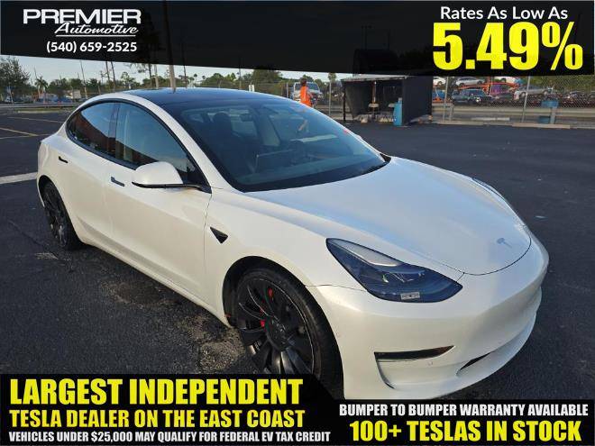 2022 Tesla Model 3 Performance — Sedan — 41,346 mi — Dumfries, VA