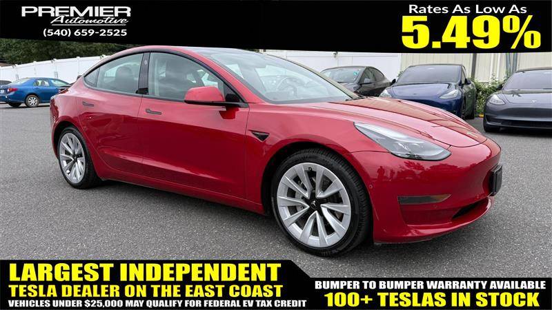 2022 Tesla Model 3 Standard Range Plus — Sedan — 110,819 mi — Dumfries, VA