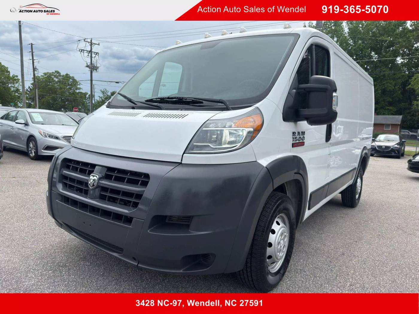 2017 Ram ProMaster Cargo Van 1500 — Cargo Van — 125,729 mi — Wendell, NC