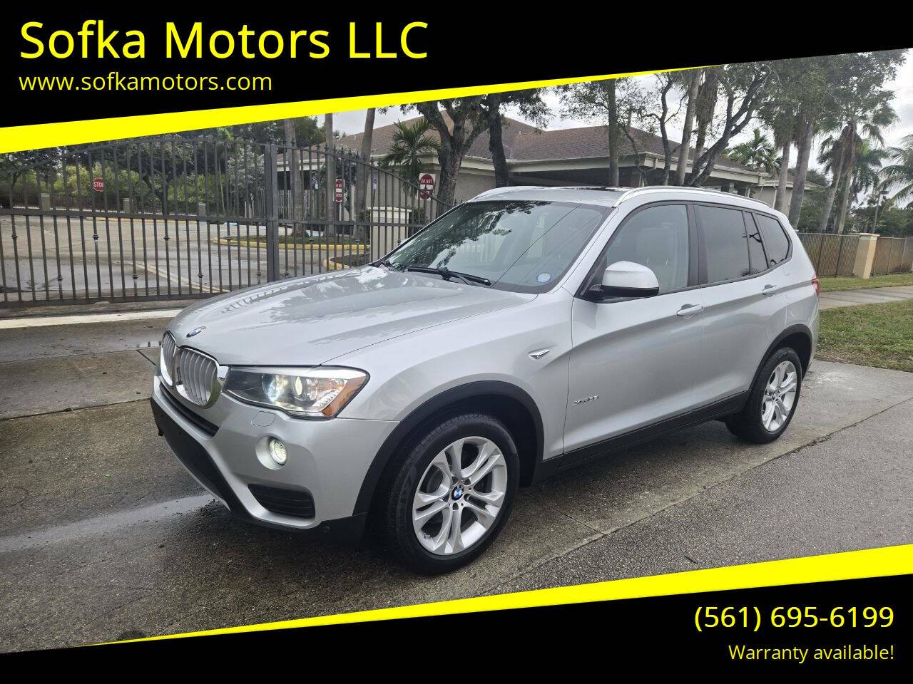 2015 BMW X3 35i — SUV — 64,428 mi — Pompano Beach, FL