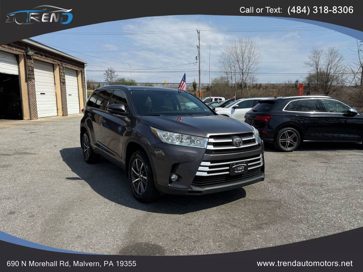 2017 Toyota Highlander XLE — SUV — 105,852 mi — Malvern, PA