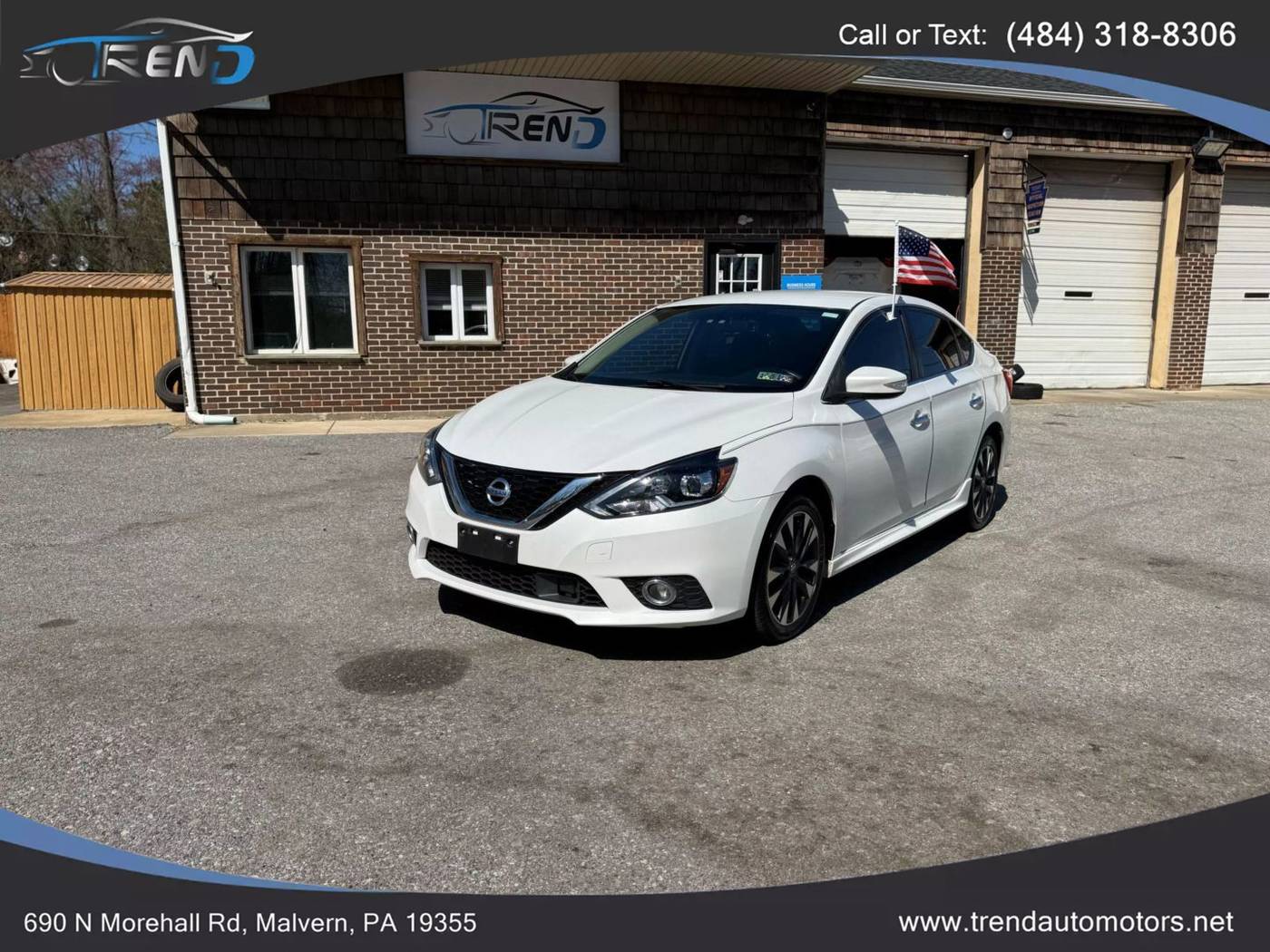 2018 Nissan Sentra SR — Sedan — 75,434 mi — Malvern, PA