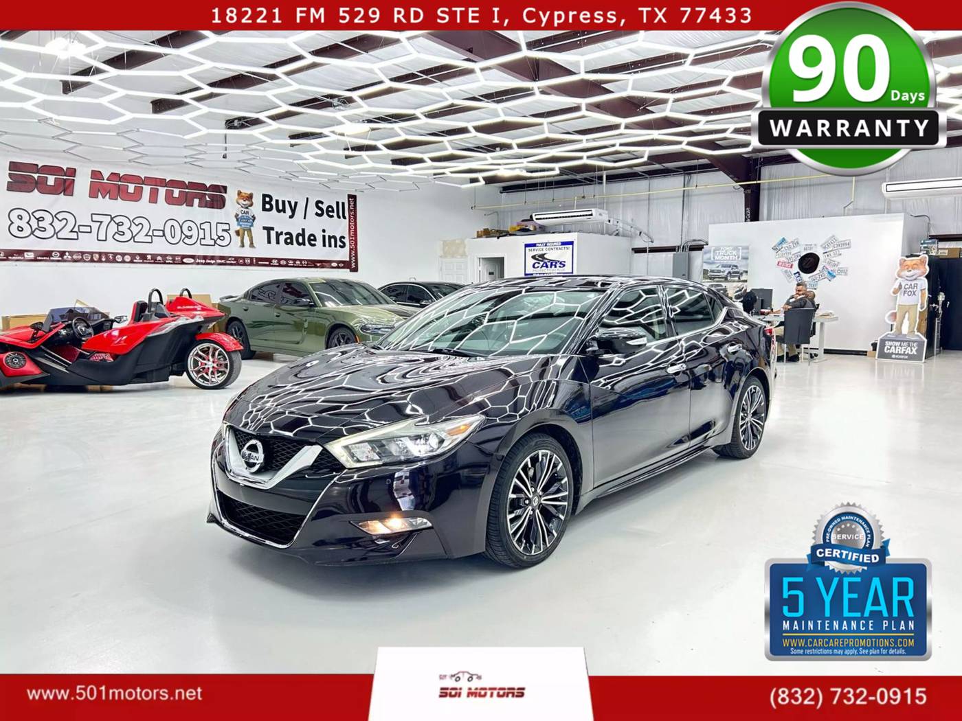 2017 Nissan Maxima Platinum — Sedan — 61,189 mi — Cypress, TX