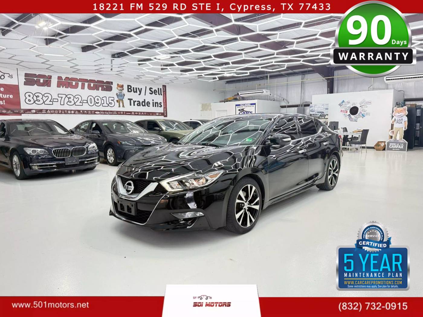 2018 Nissan Maxima SV — Sedan — 59,754 mi — Cypress, TX