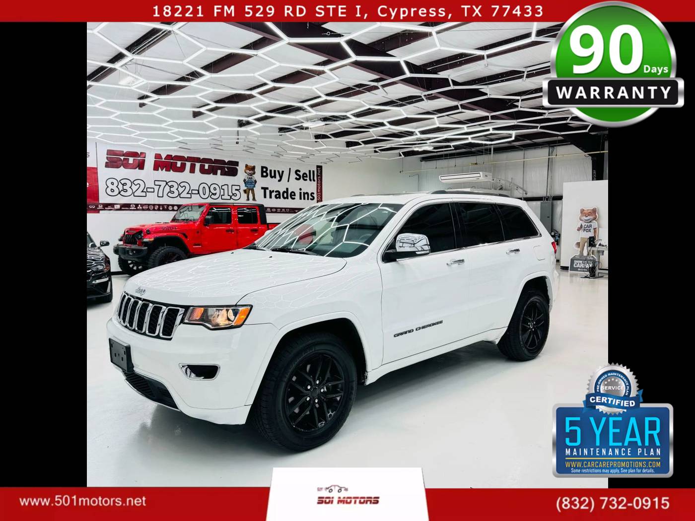 2017 Jeep Grand Cherokee Limited — SUV — 110,500 mi — Cypress, TX