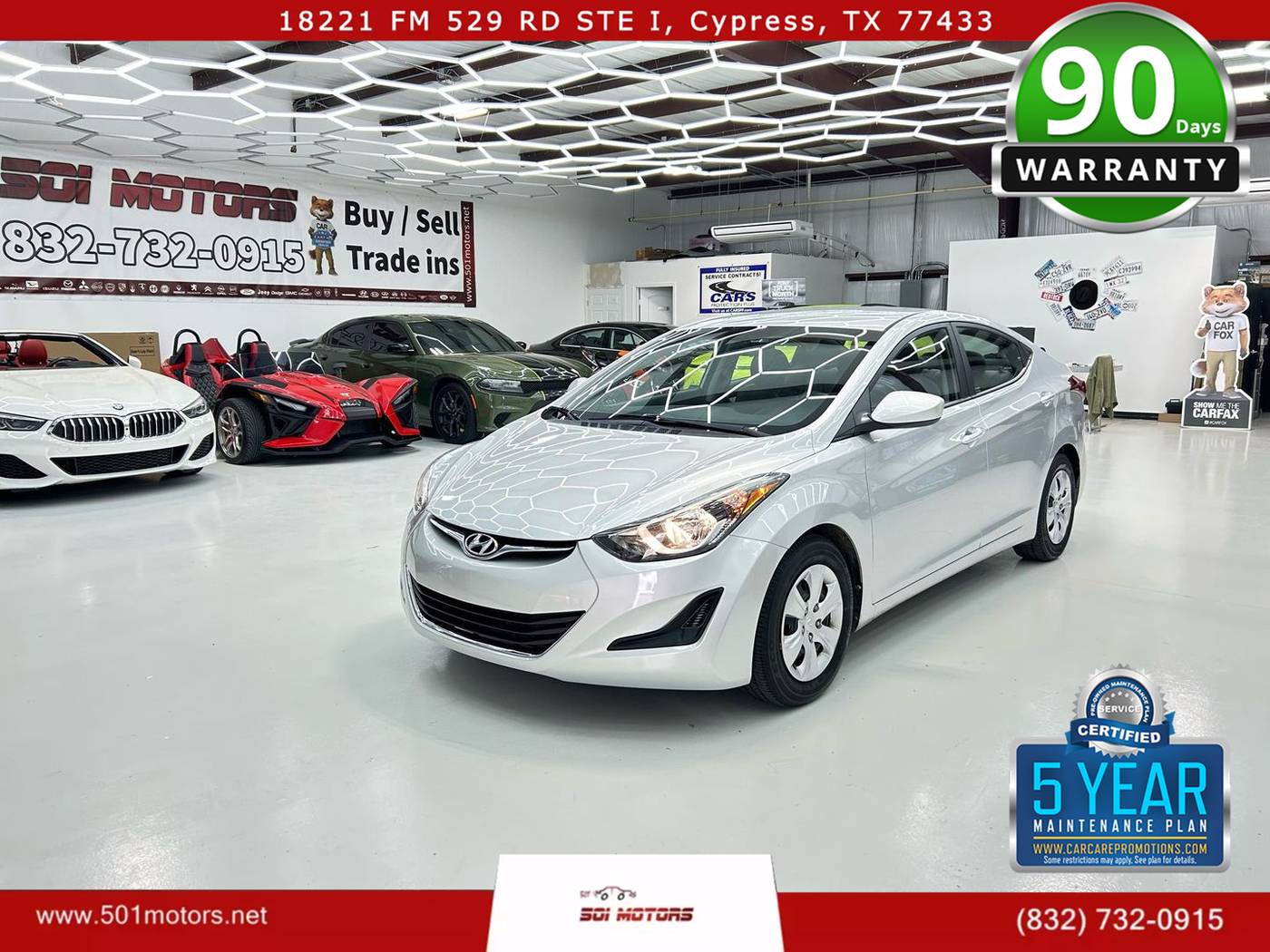2016 Hyundai Elantra SE — Sedan — 56,079 mi — Cypress, TX