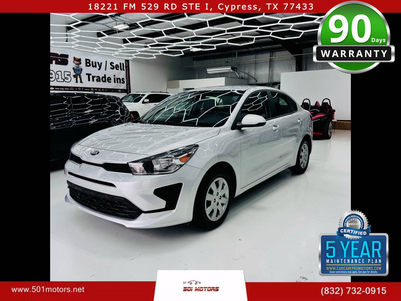 2021 Kia Rio LX — Sedan — 31,554 mi — Cypress, TX