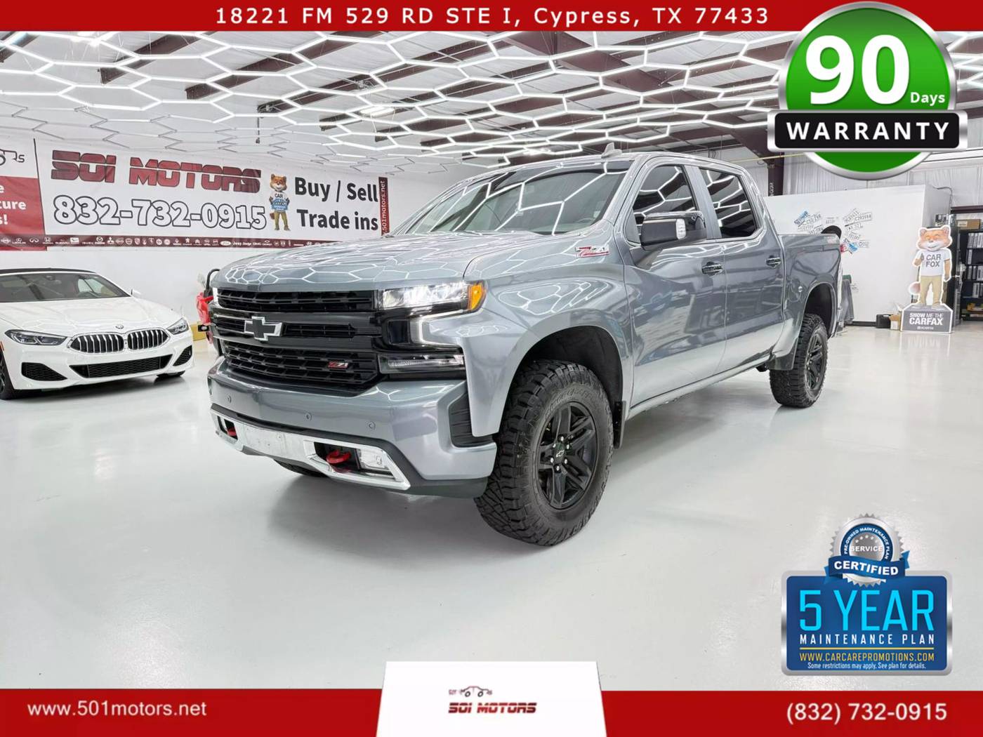 2021 Chevrolet Silverado 1500 LT Trail Boss — Pickup Truck — 72,291 mi — Cypress, TX