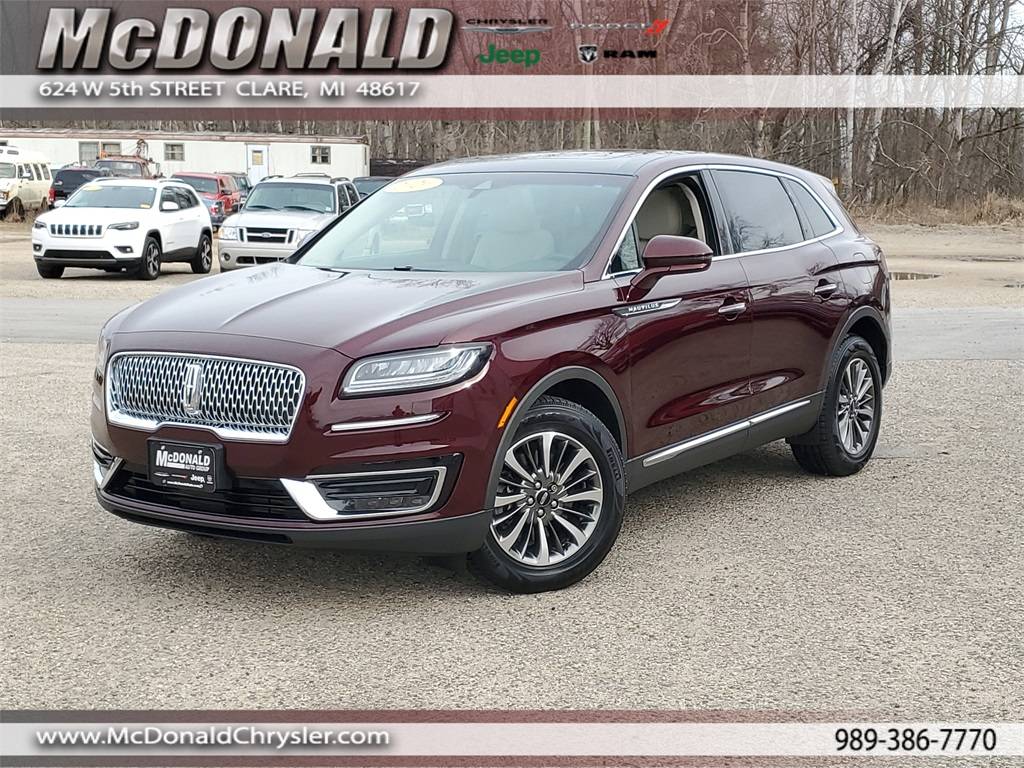 2020 Lincoln Nautilus Reserve — SUV — 53,728 mi — Claire, MI