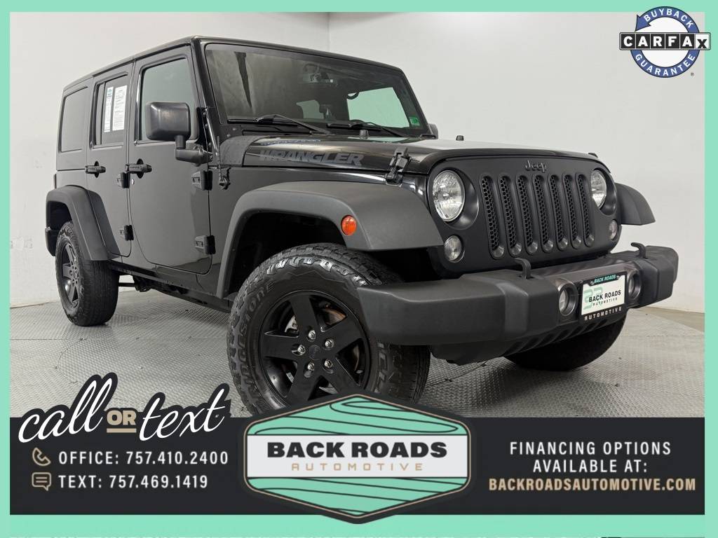 2016 Jeep Wrangler Black Bear — SUV — 110,777 mi — Chesapeake, VA