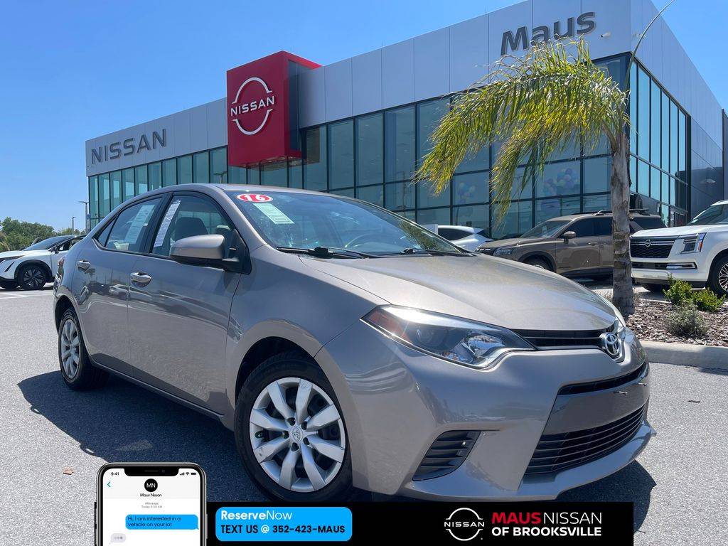 2016 Toyota Corolla LE — Sedan — 100,073 mi — Brooksville, FL