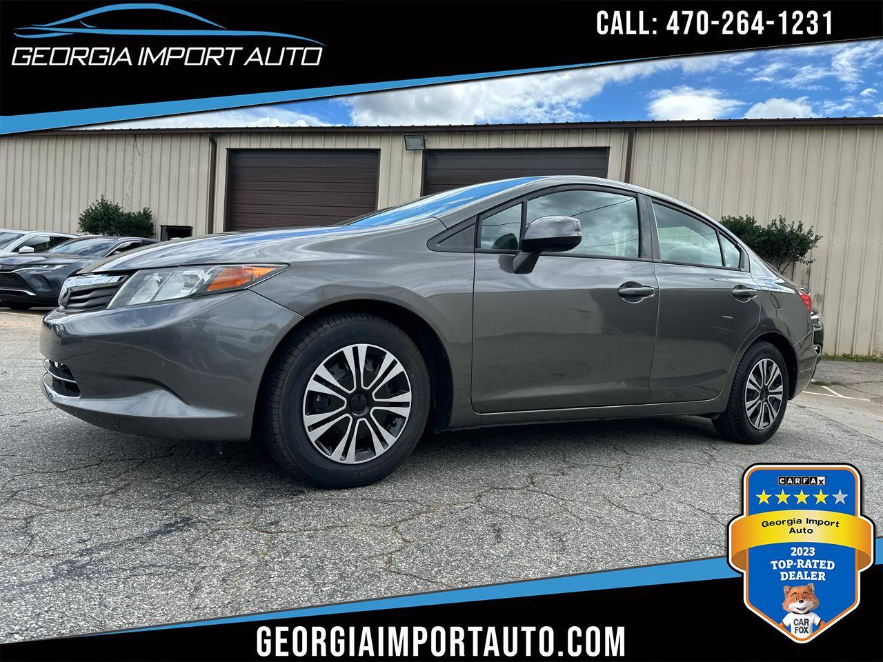 2012 Honda Civic LX — Sedan — 68,029 mi — Alpharetta, GA