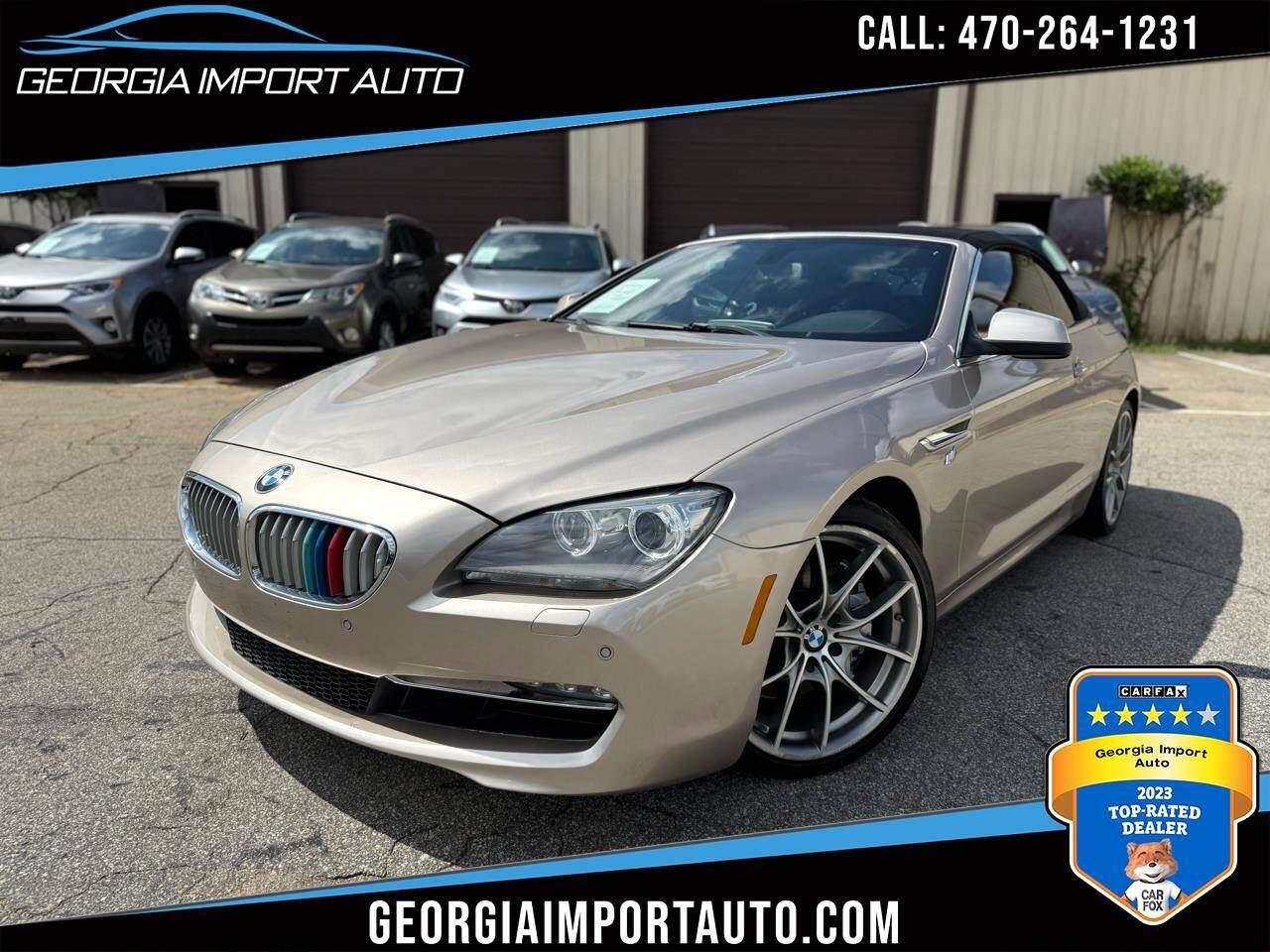 2013 BMW 6 Series 650i — Convertible — 74,324 mi — Alpharetta, GA