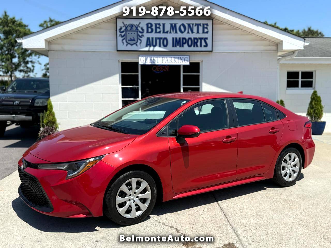 2020 Toyota Corolla LE — Sedan — 74,741 mi — Raleigh, NC