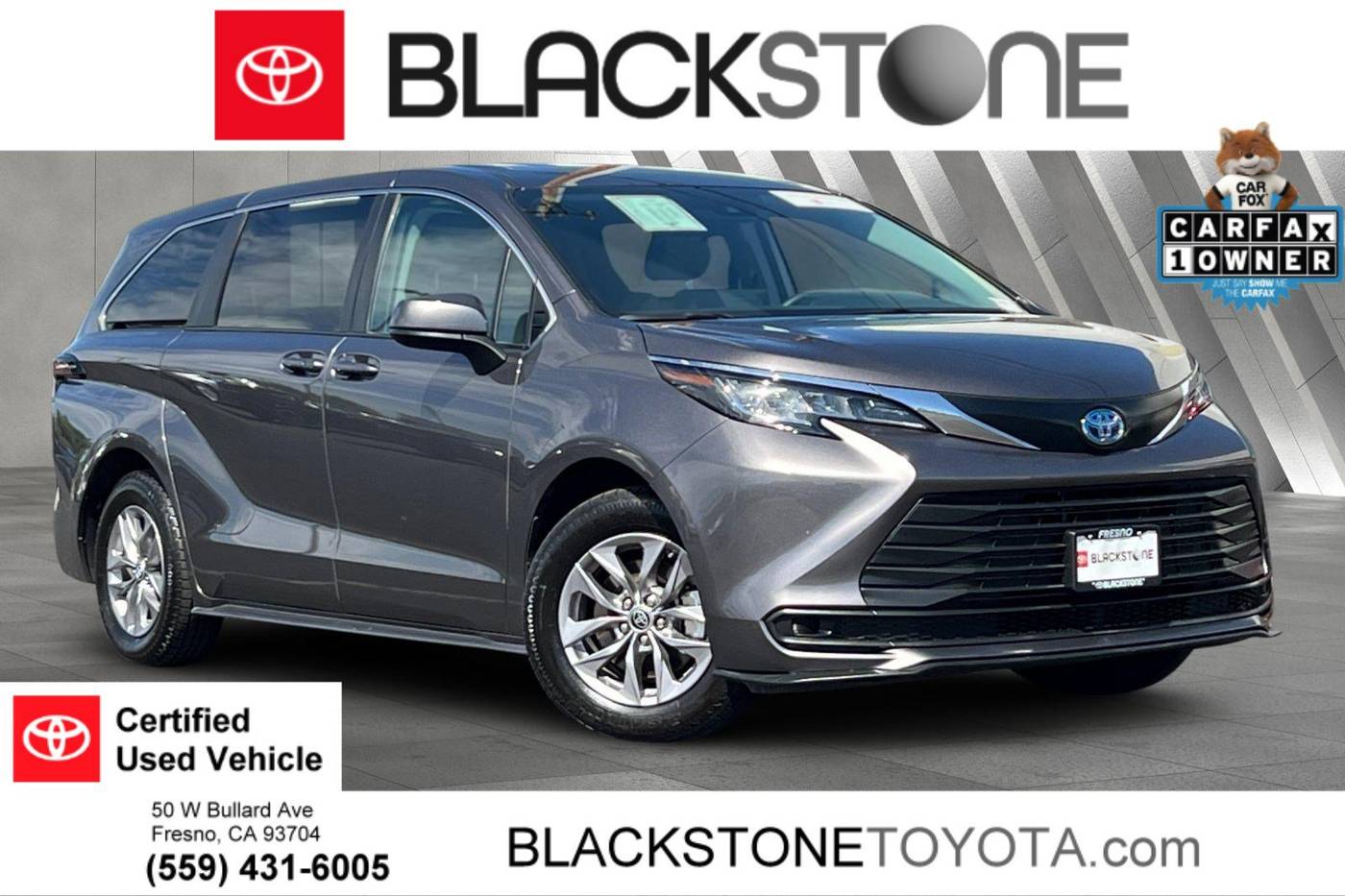 2023 Toyota Sienna LE — Minivan — 55,903 mi — Fresno, CA