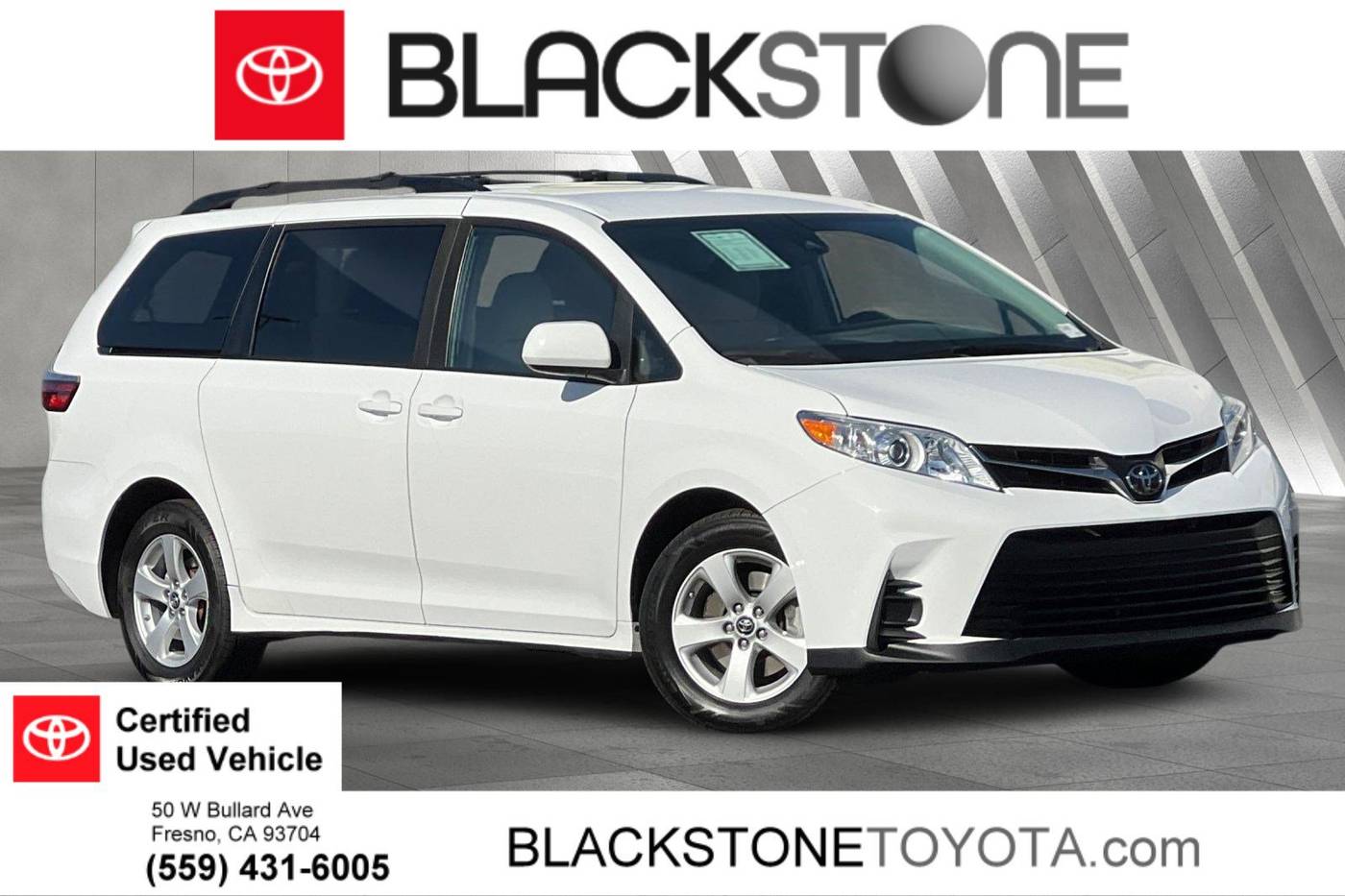 2020 Toyota Sienna LE — Minivan — 86,255 mi — Fresno, CA