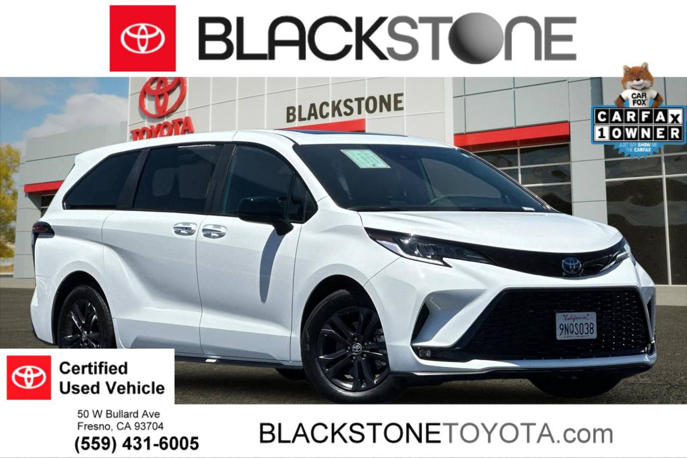 2025 Toyota Sienna XSE — Minivan — 14,146 mi — Fresno, CA