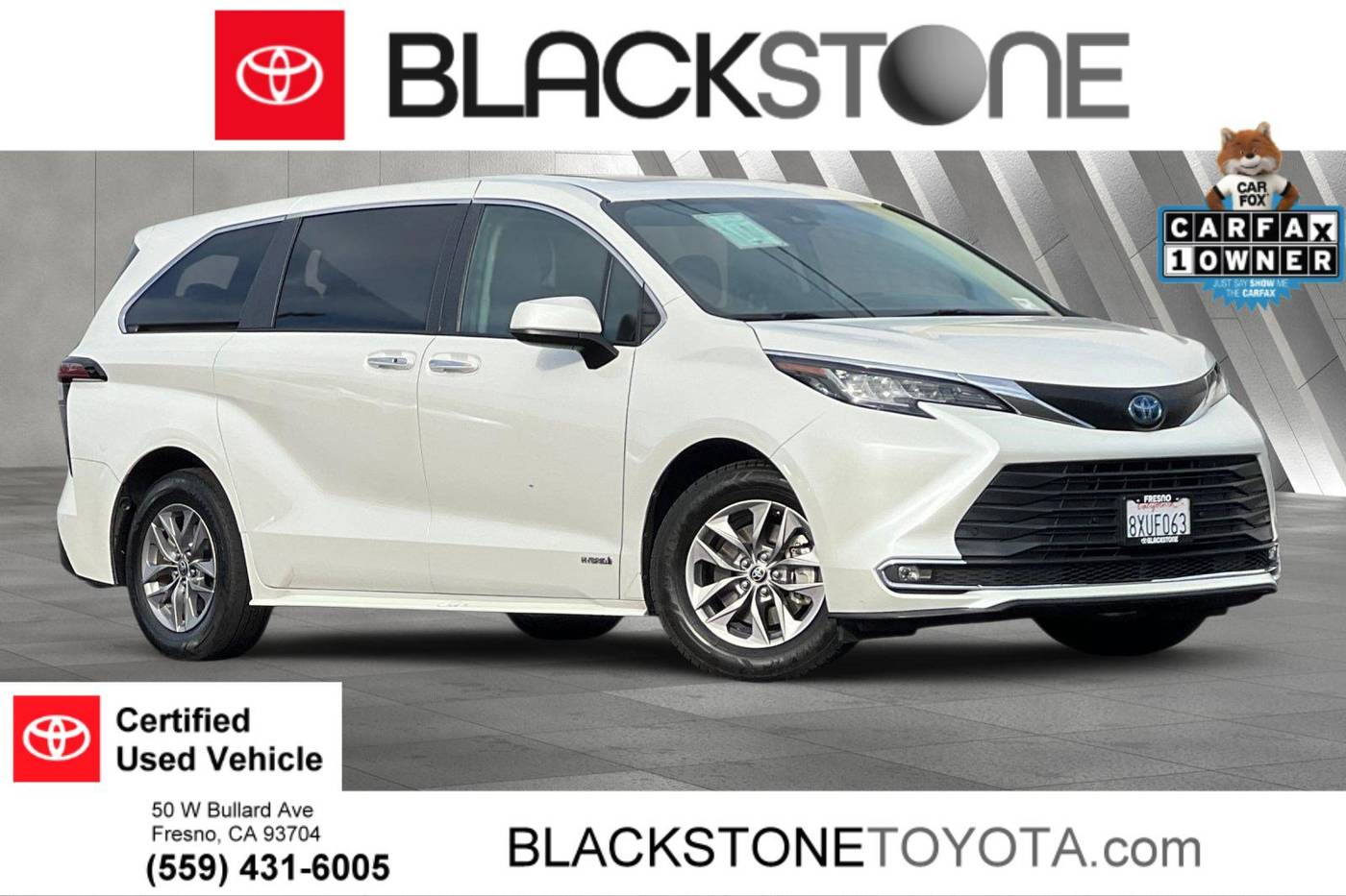 2021 Toyota Sienna XLE — Minivan — 66,424 mi — Fresno, CA