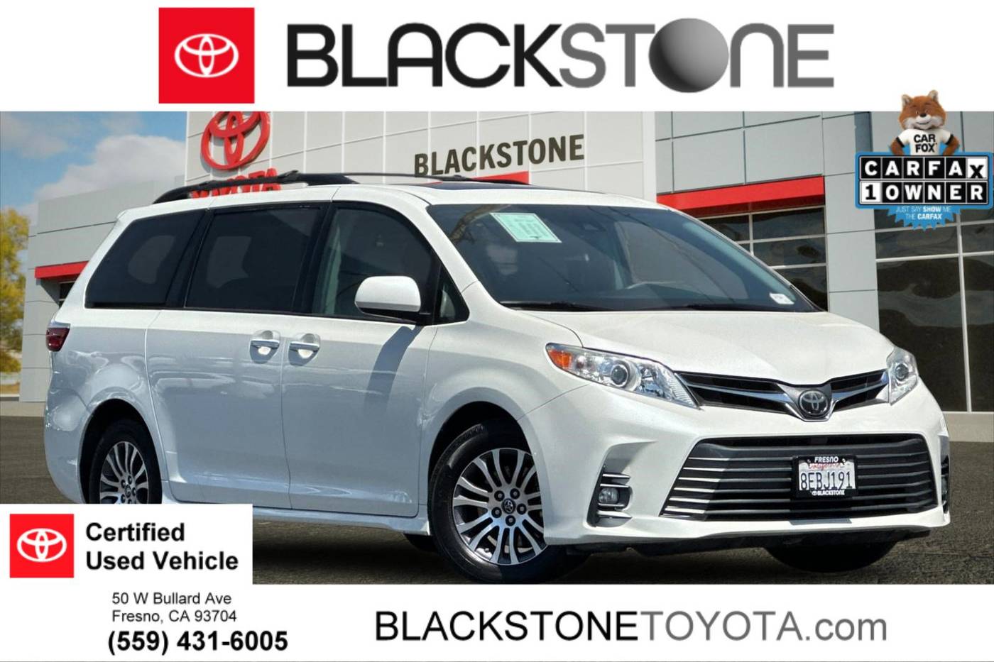 2018 Toyota Sienna XLE — Minivan — 84,028 mi — Fresno, CA