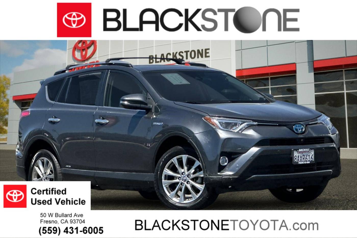 2018 Toyota RAV4 Hybrid Limited — SUV — 87,552 mi — Fresno, CA