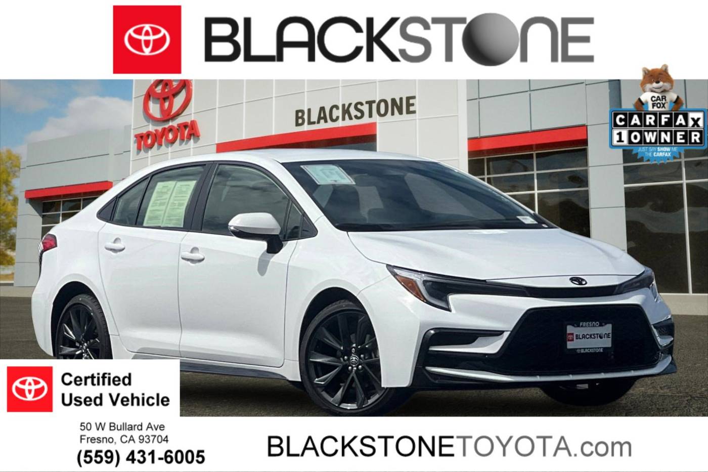 2026 Toyota Corolla SE — Sedan — 87 mi — Fresno, CA