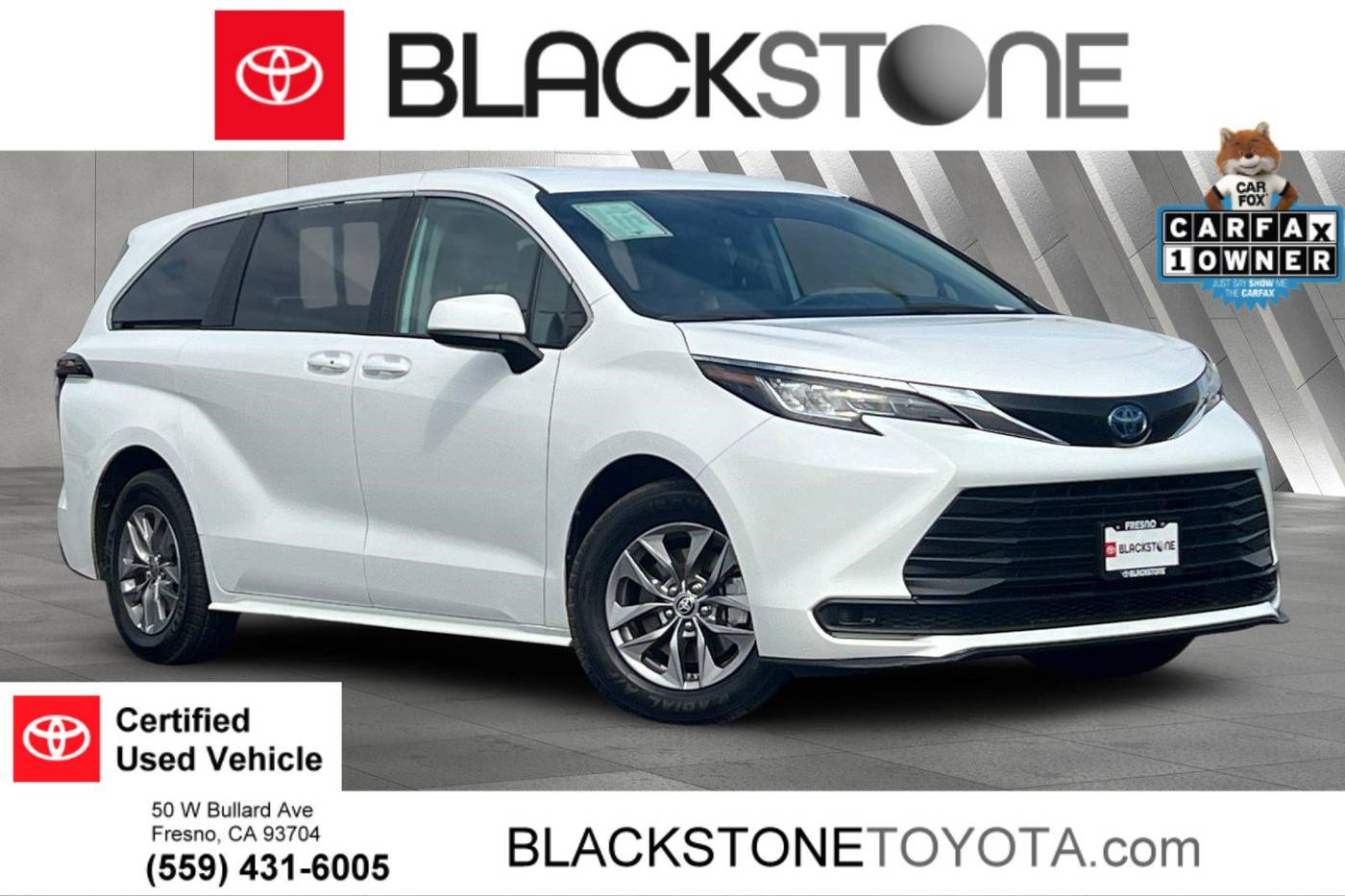 2023 Toyota Sienna LE — Minivan — 49,200 mi — Fresno, CA