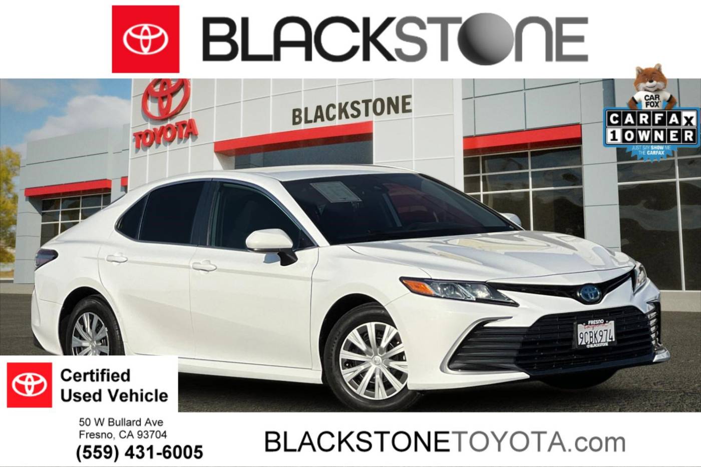 2022 Toyota Camry Hybrid LE — Sedan — 52,512 mi — Fresno, CA