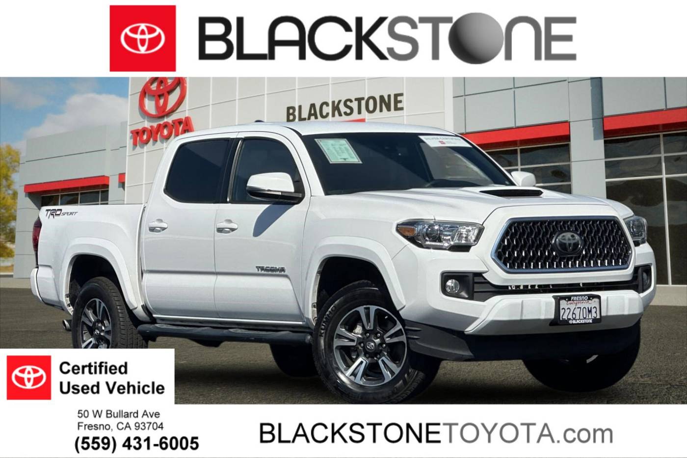 2019 Toyota Tacoma SR5 — Pickup Truck — 62,855 mi — Fresno, CA