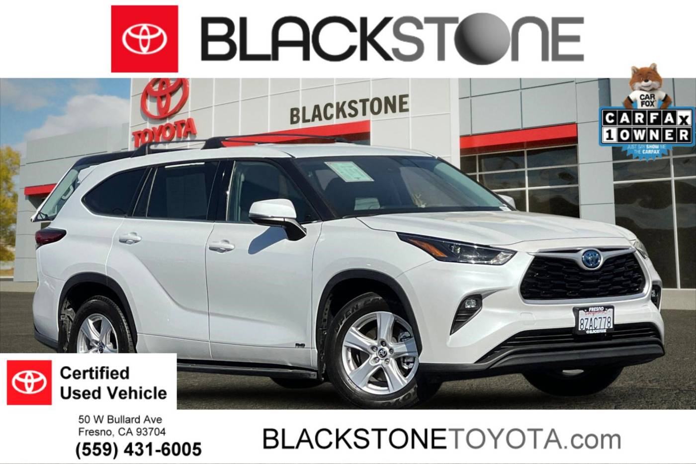 2022 Toyota Highlander Hybrid LE — SUV — 37,752 mi — Fresno, CA