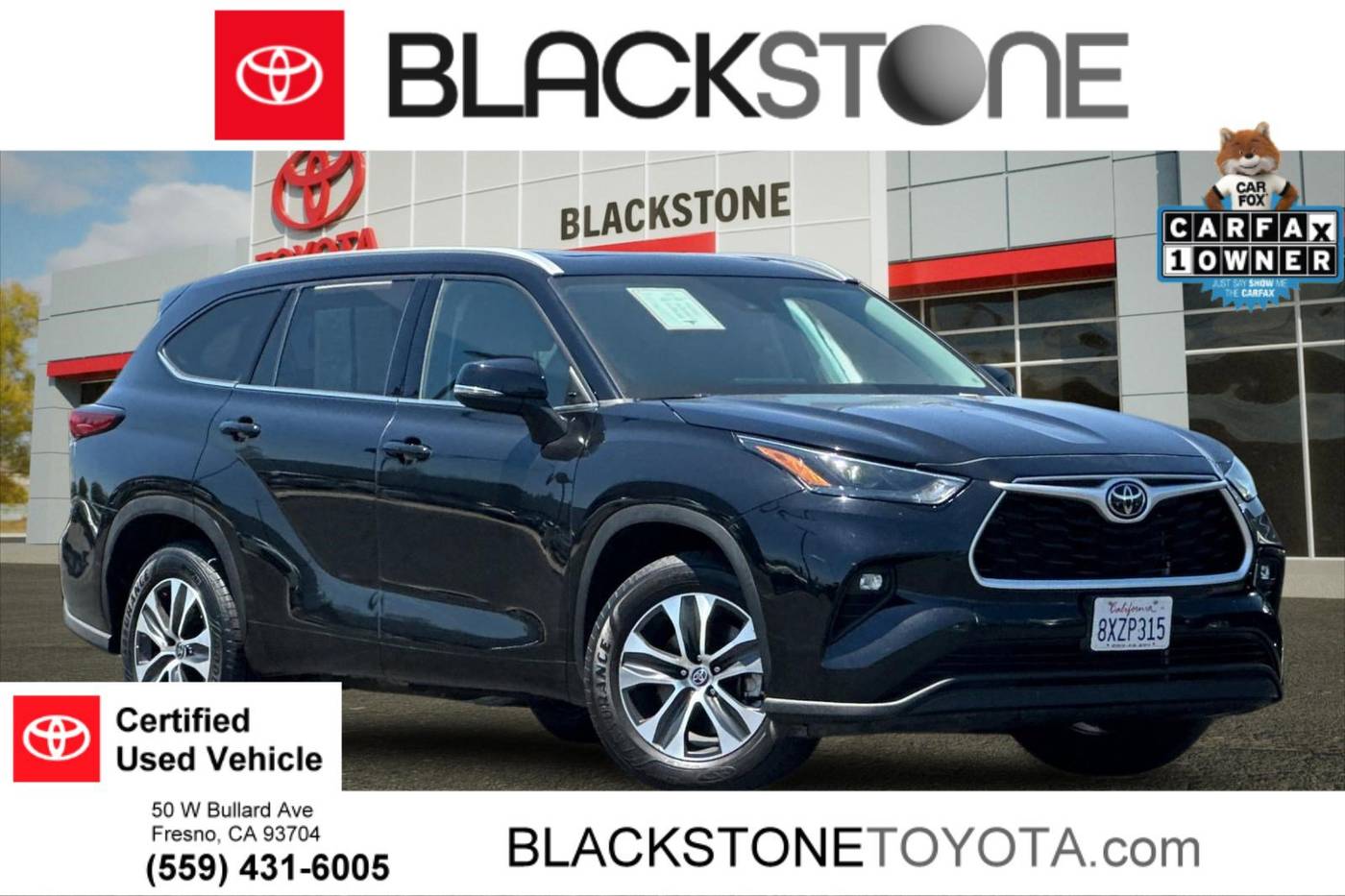 2022 Toyota Highlander XLE — SUV — 66,599 mi — Fresno, CA