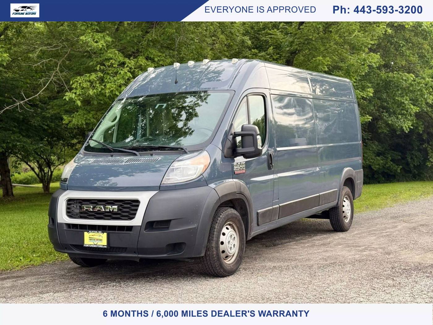 2019 Ram ProMaster Cargo Van 2500 — Cargo Van — 48,400 mi — Elkton, MD