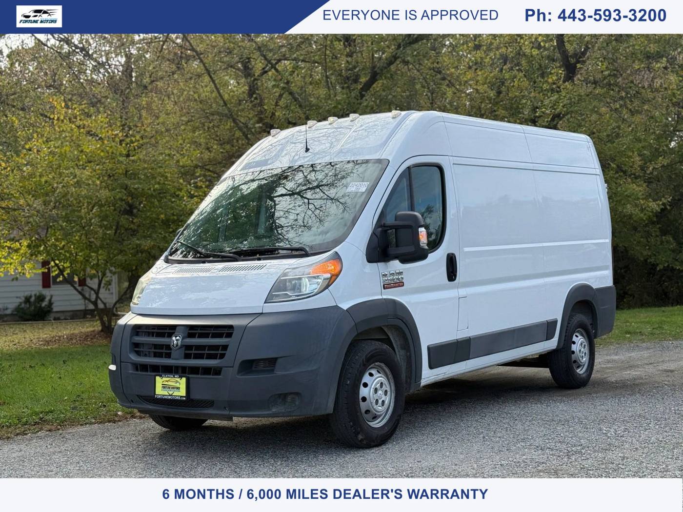 2014 Ram ProMaster Cargo Van 2500 — Cargo Van — 89,450 mi — Elkton, MD