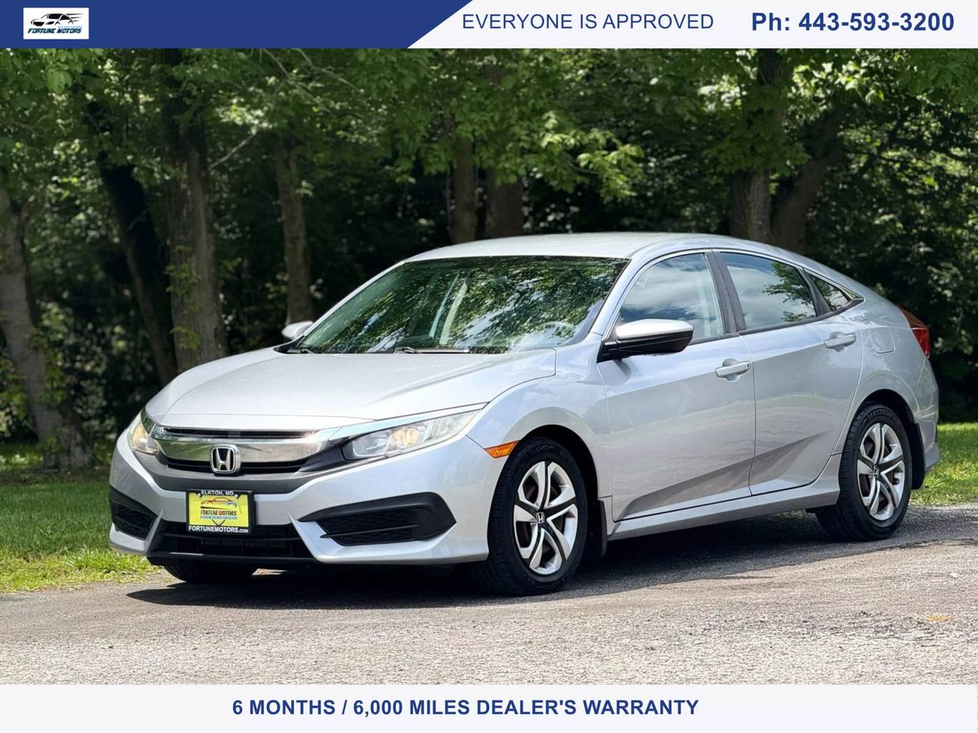 2016 Honda Civic LX — Sedan — 84,880 mi — Elkton, MD