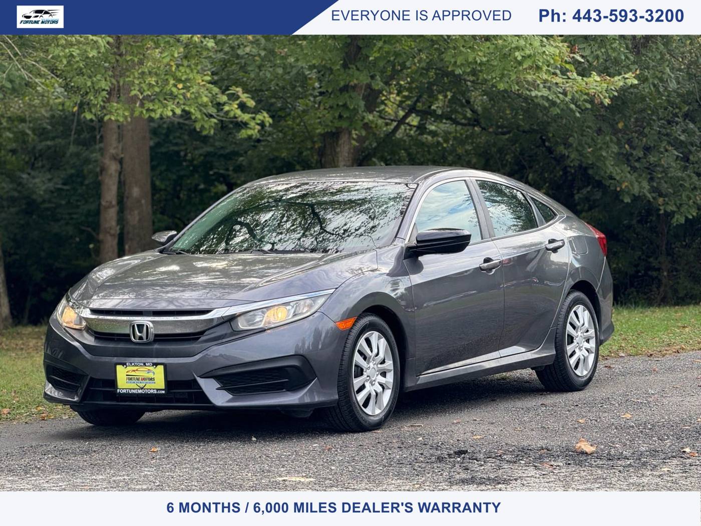 2016 Honda Civic LX — Sedan — 72,286 mi — Elkton, MD