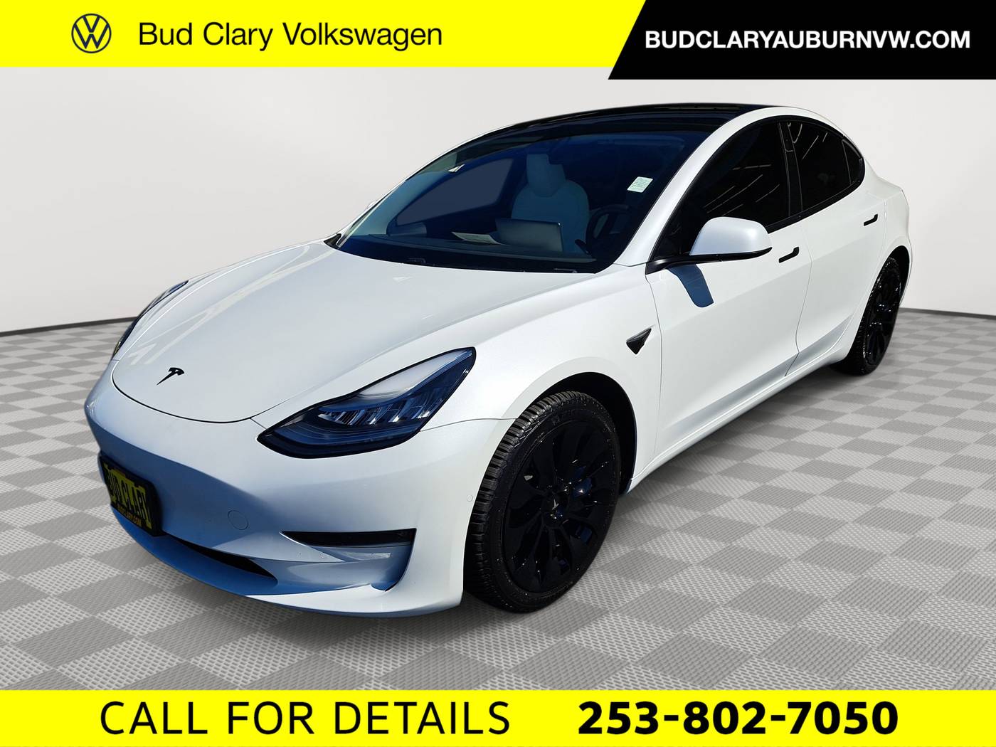 2019 Tesla Model 3 Long Range — Sedan — 41,689 mi — Auburn, WA