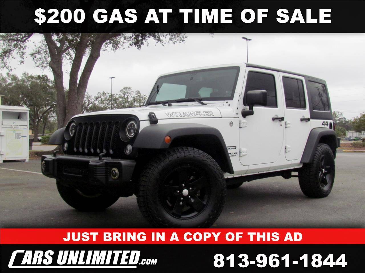 2015 Jeep Wrangler Sport — SUV — 98,905 mi — Tampa, FL