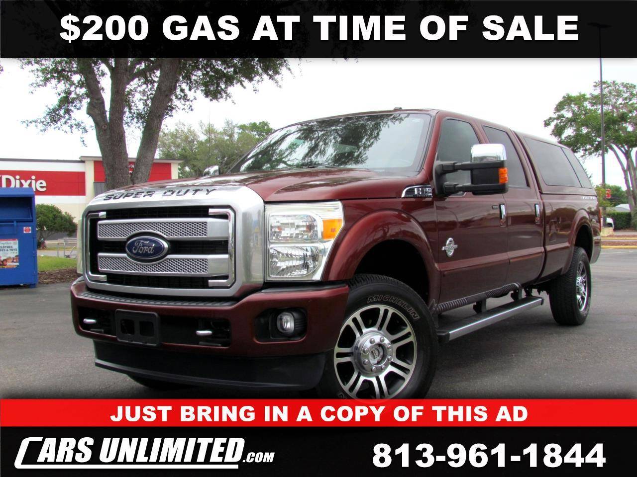 2015 Ford Super Duty F-350 Platinum — Pickup Truck — 136,909 mi — Tampa, FL