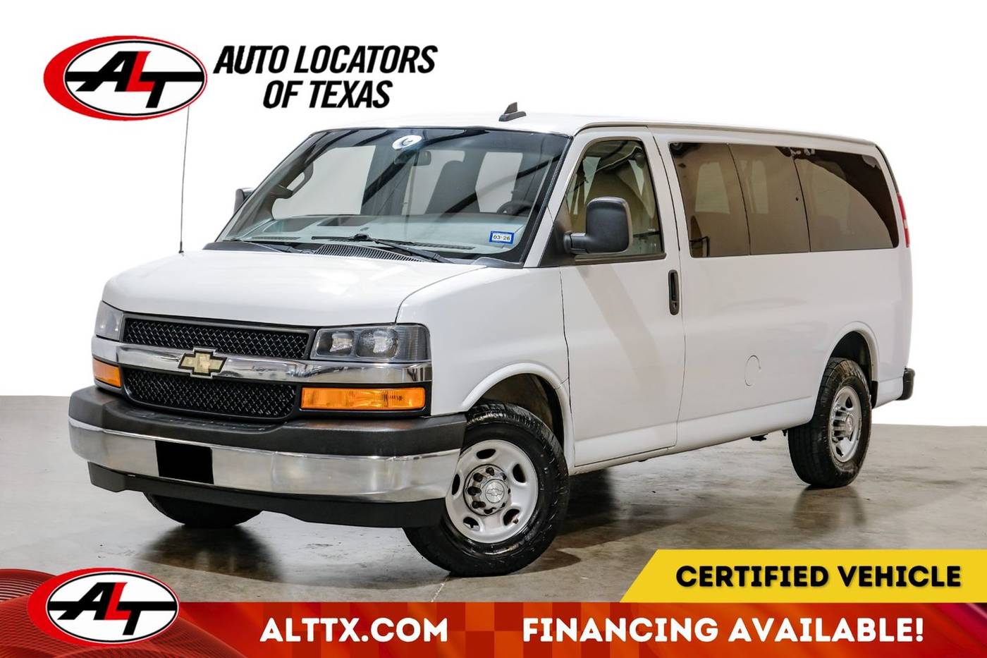 2018 Chevrolet Express Passenger LT — Passenger Van — 92,883 mi — Plano, TX