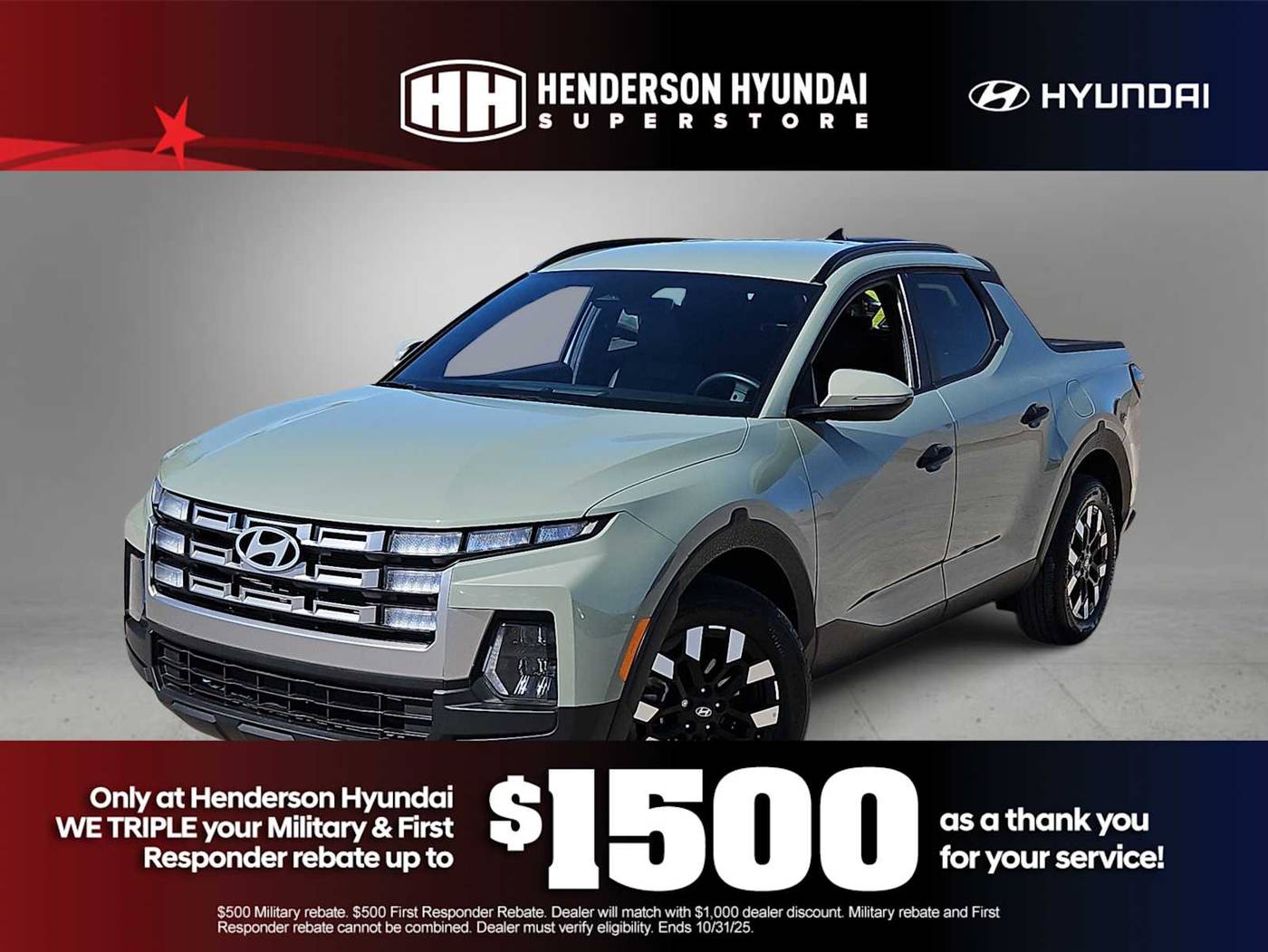 2025 Hyundai Santa Cruz SEL — Pickup Truck — 6,163 mi — Henderson, NV